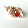 Tangerine Sea Glass Pendant with Necklace