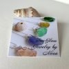 Pink Sea Glass Wired Wrapped Pendant with Necklace - Image 3