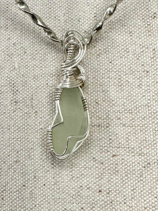 UV - Light Sea Glass Necklace